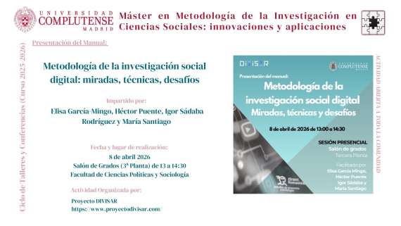Presentación del manual: Metodología de la Investigación Social Digital: miradas, técnicas y desafíos